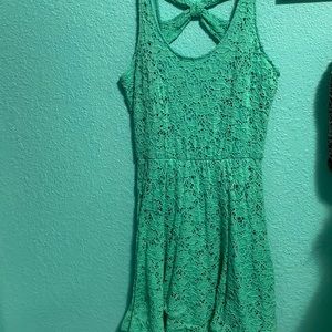 Mint green short dress. Rarely used. Size:M